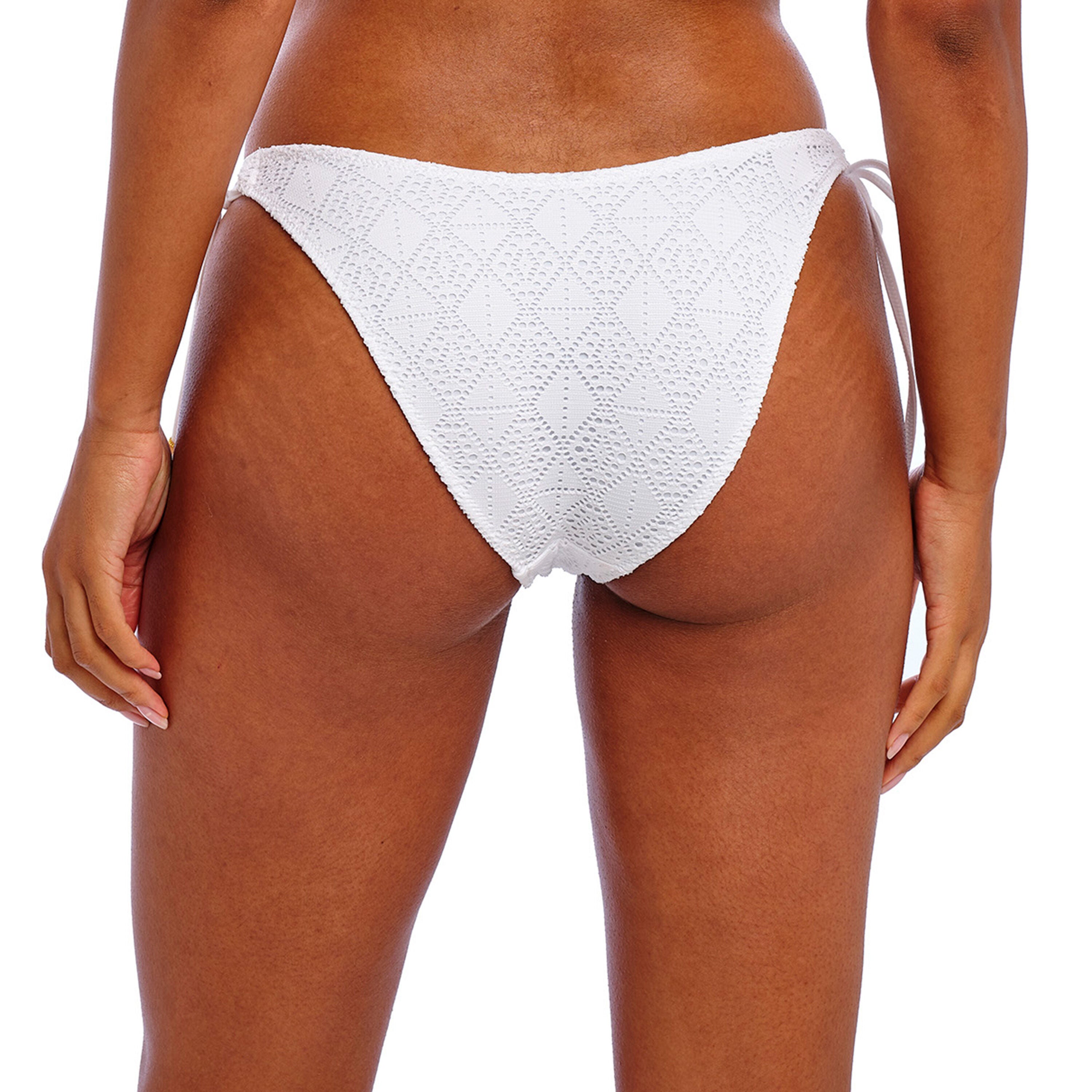 Nomad Nights High Leg Bikini Brief, WHITE, on-hover image number 1