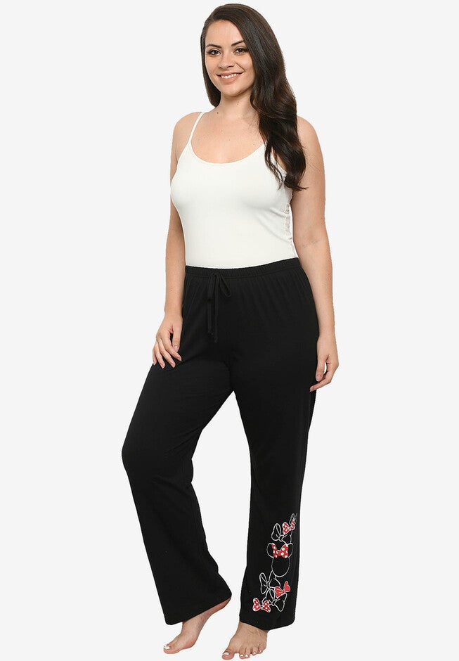 Minnie Mouse Bows Icons Lounge Pants, BLACK, hi-res image number 0