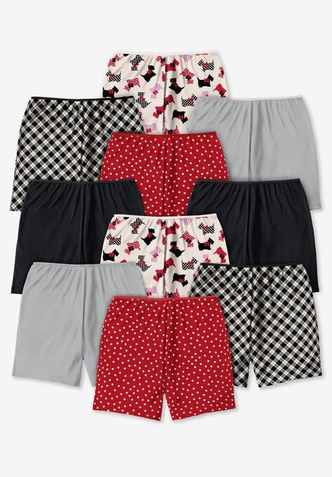 Comfort Choice® 10-Pack Cotton Boxer, SCOTTIES PACK, hi-res image number null