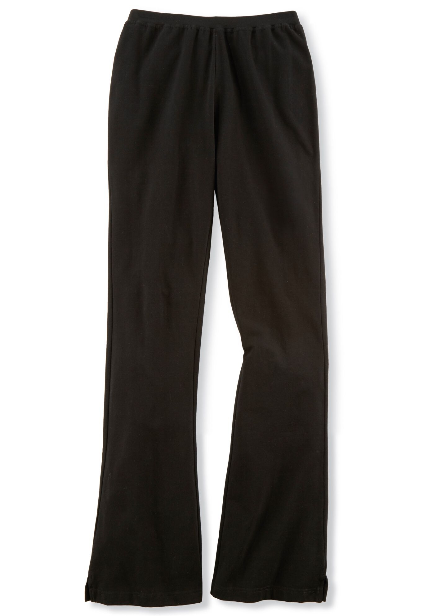 Stretch Ponte Knit Pull-On Bootcut Pants, , alternate image number 3