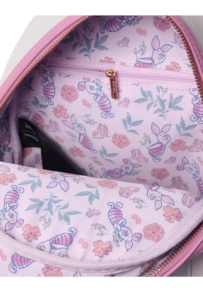 Loungefly x Disney Piglet Floral Mini Backpack Winnie the Pooh Pink, PINK, alternate image number null