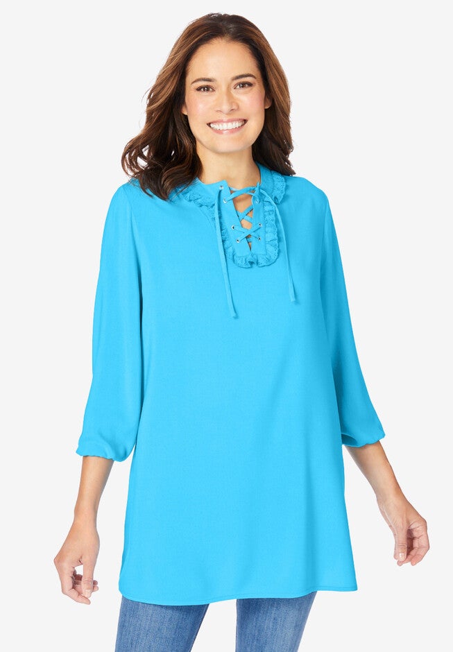 Lace Up Tunic OneStopPlus