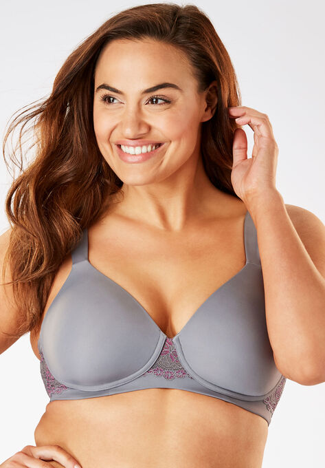 Brigitte Lace Wireless T-Shirt Bra 5215, STORM FRONT GREY, hi-res image number null