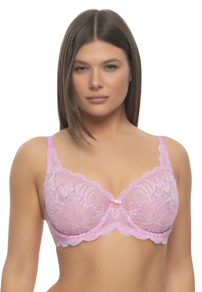 Peridot Unlined Lace Bra, CRYSTAL LILAC, hi-res image number 0