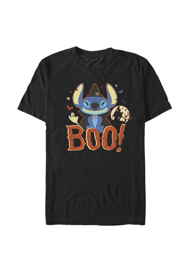 Boo Stitch Relaxed Fit Boyfriend T-Shirt, BLACK, hi-res image number null