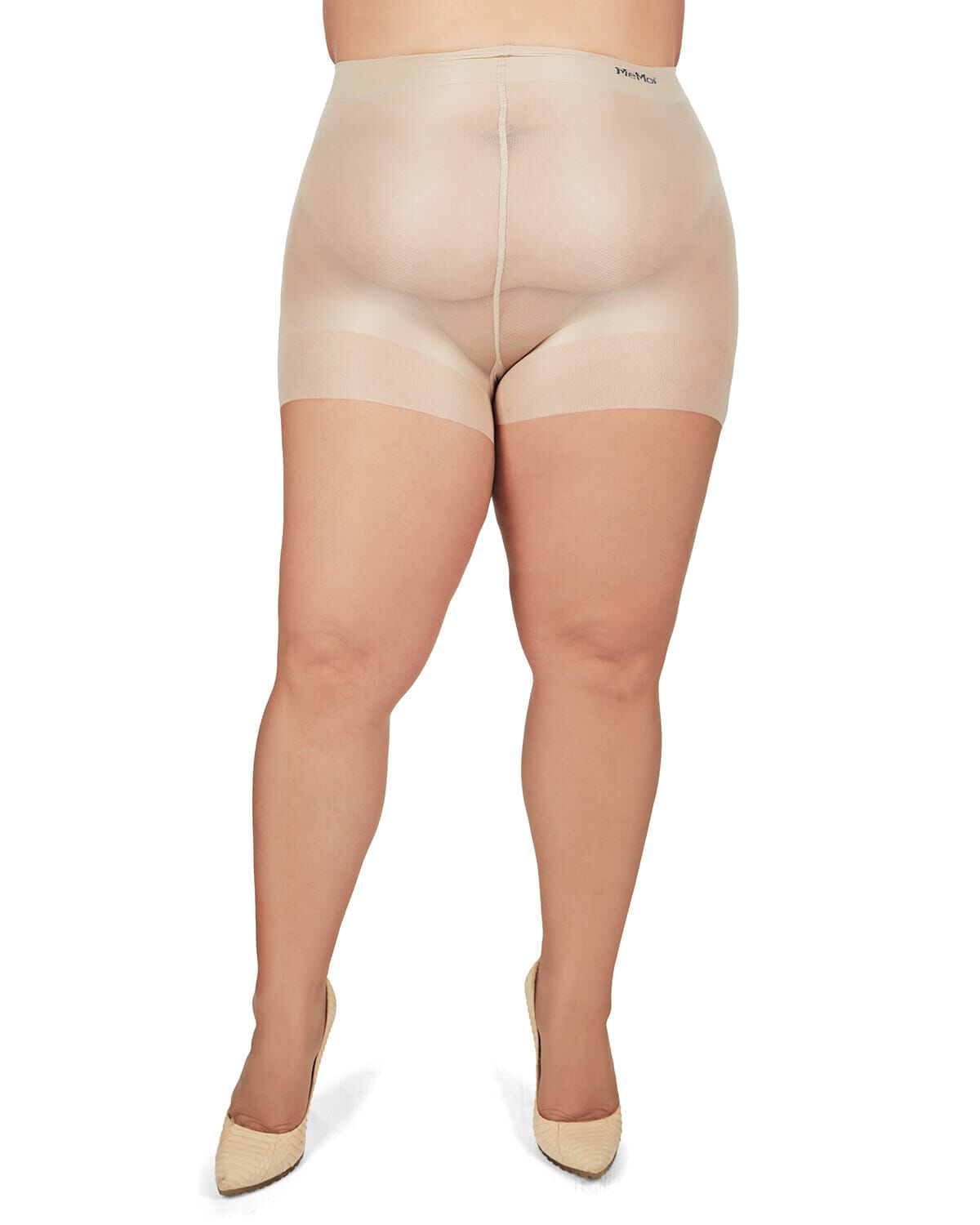 Women&#39;s Curvy All Day Sheer Control Top Pantyhose, CITY BEIGE, alternate image number 1