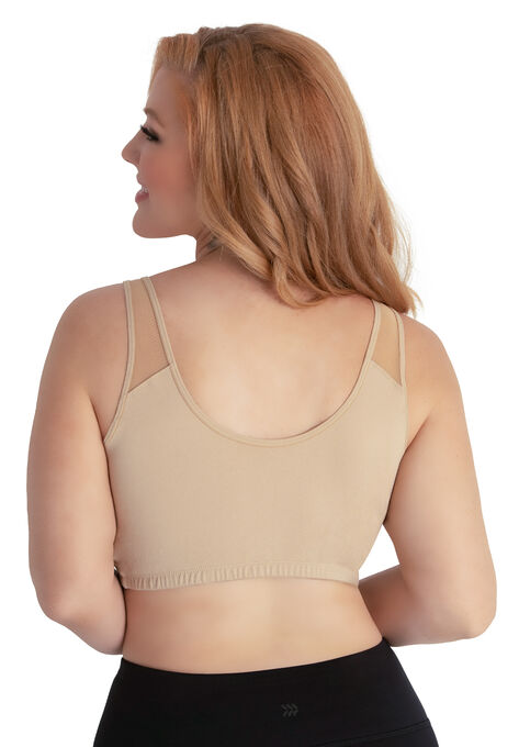 The Charlene Seamless Comfort Crossover with Mesh, , on-hover image number null