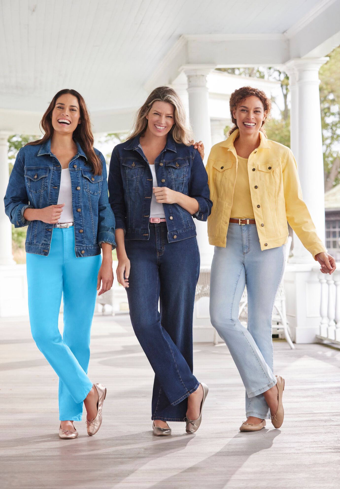 Straight-Leg Stretch Denim Five-Pocket Jeans, , alternate image number 3