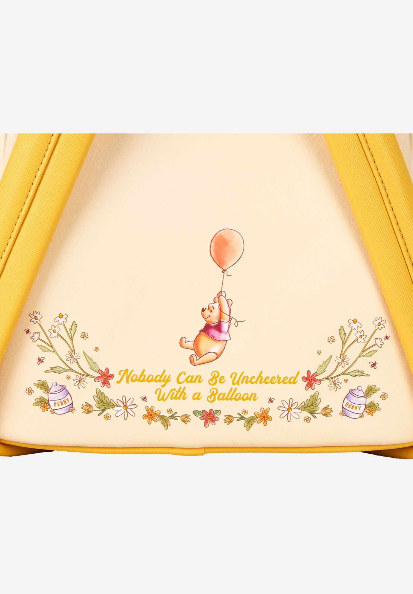 Loungefly x Disney Winnie The Pooh Floral Mini Backpack, YELLOW, alternate image number 3
