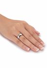 Stainless Steel Inspirational Message Wedding Band Ring, , alternate image number null