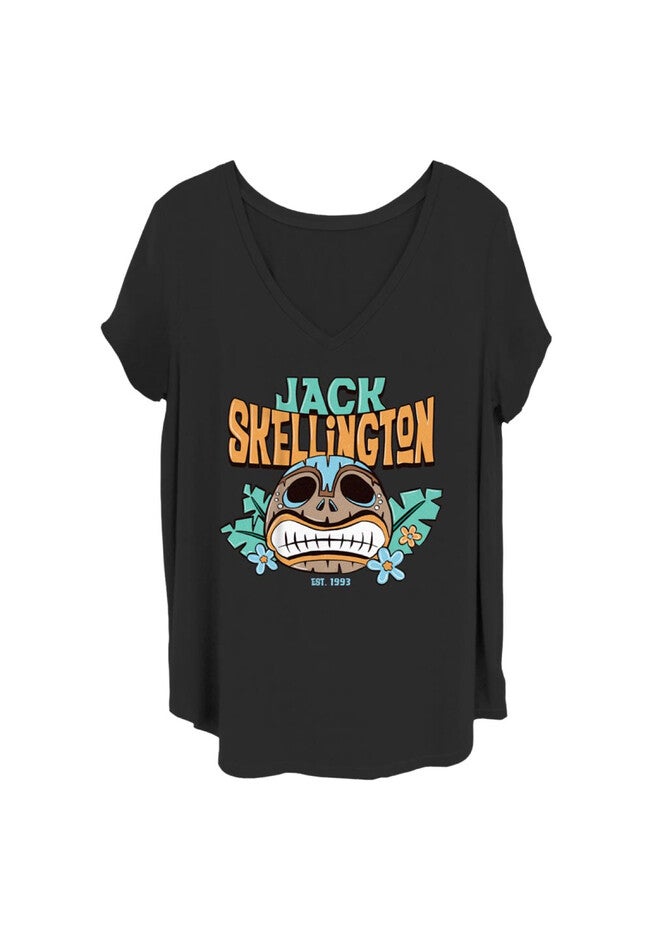 Tiki Jack V-Neck T-Shirt, BLACK, hi-res image number null