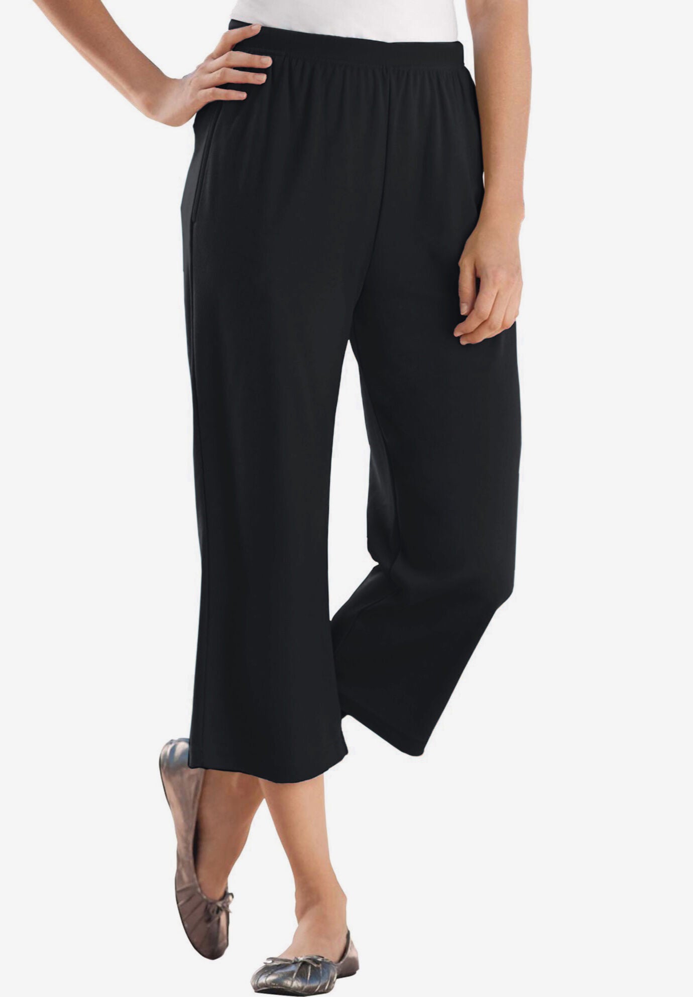 Plus size knit capris new arrivals