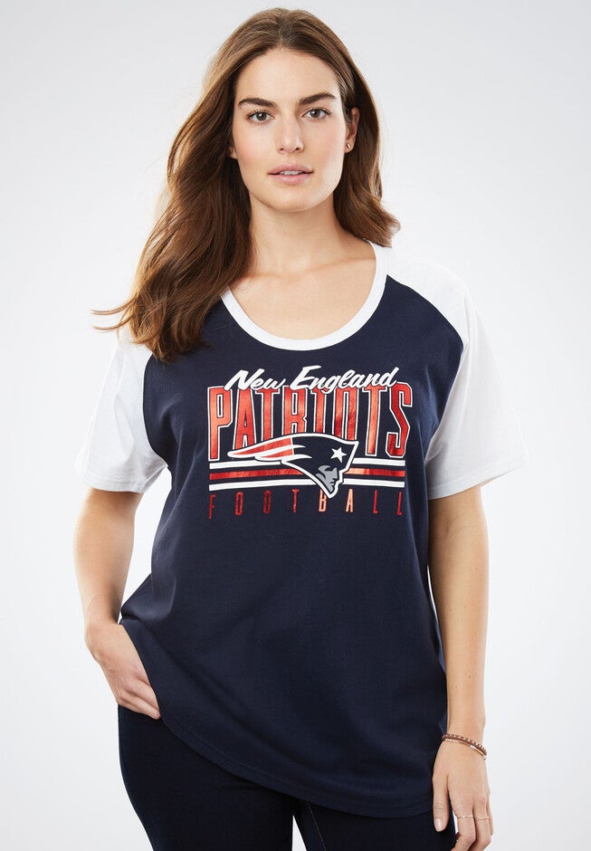 Foil NFL Team Raglan Tee, PATRIOTS, hi-res image number 0