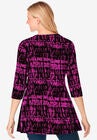 Tie-Dye Smocked Square-Neck Tunic, , alternate image number null