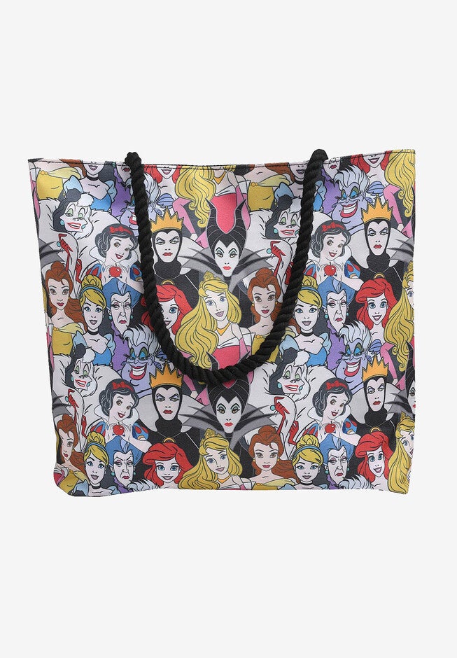 Disney Princesses & Villains Tote Bag Travel Beach Carry-on All-over Print, , alternate image number 2
