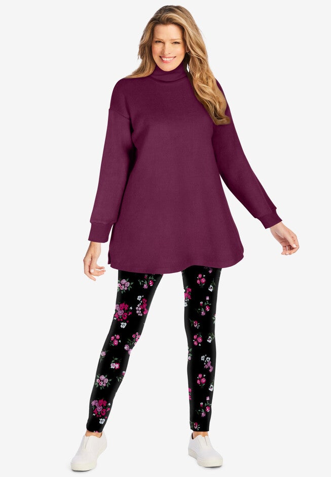 Sherpa Turtleneck Tunic, , alternate image number null
