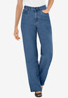 Relaxed-Fit Straight-Leg Perfect Jean, MEDIUM STONEWASH, hi-res image number null