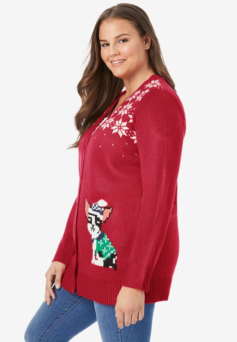 Holiday Cardigan, , alternate image number null