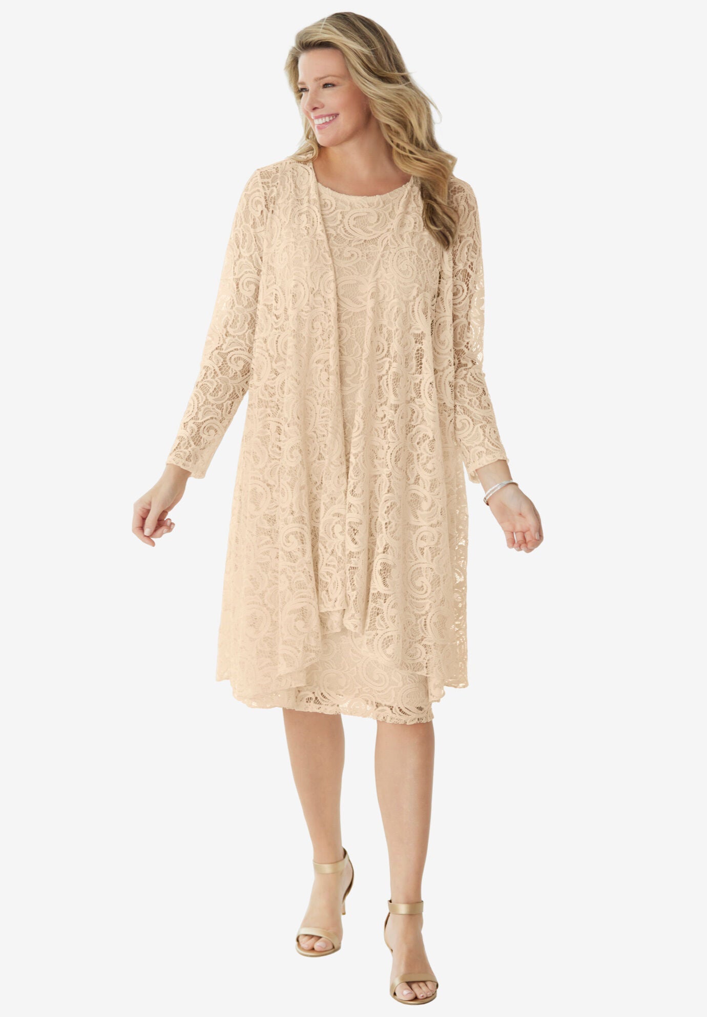 Womens plus jacket dresses cheap