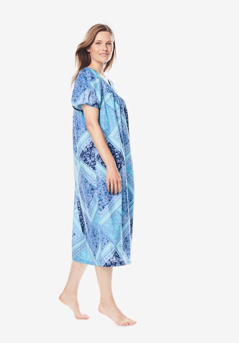 Short Print Shirred Lounger , , alternate image number null