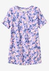 Perfect Printed Short-Sleeve Crewneck Tee, , alternate image number null