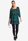 Tie-Dye Smocked Square-Neck Tunic, , alternate image number null