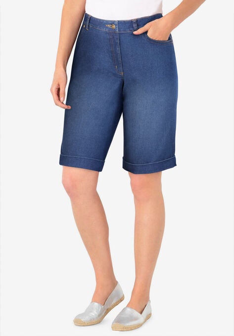 Stretch Jean Bermuda Short, MIDNIGHT SANDED, hi-res image number null
