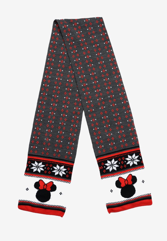 Minnie Mouse 70 inches Knit Scarf Disney Women'S Red Winter Set, , on-hover image number 1