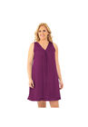 Exquisite Form® Sleeveless Short Sleep Gown, AMARANTH, hi-res image number null