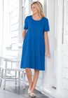 Short-Sleeve Crewneck Tee Dress, , alternate image number null