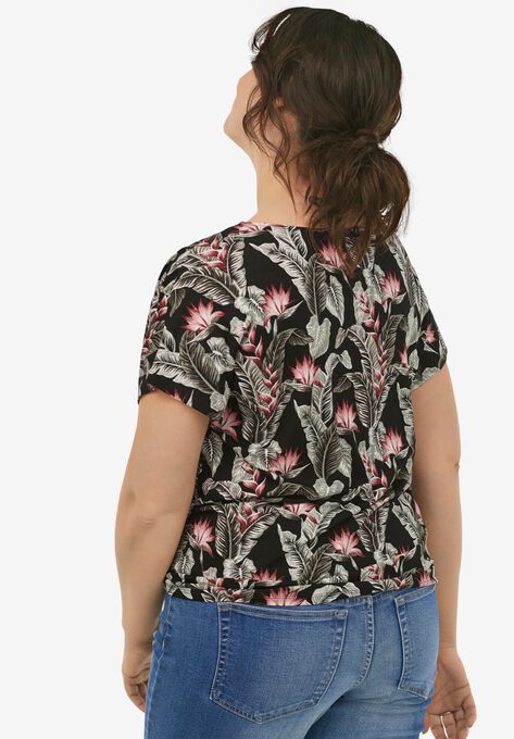 Tie-Front Tee, , on-hover image number null