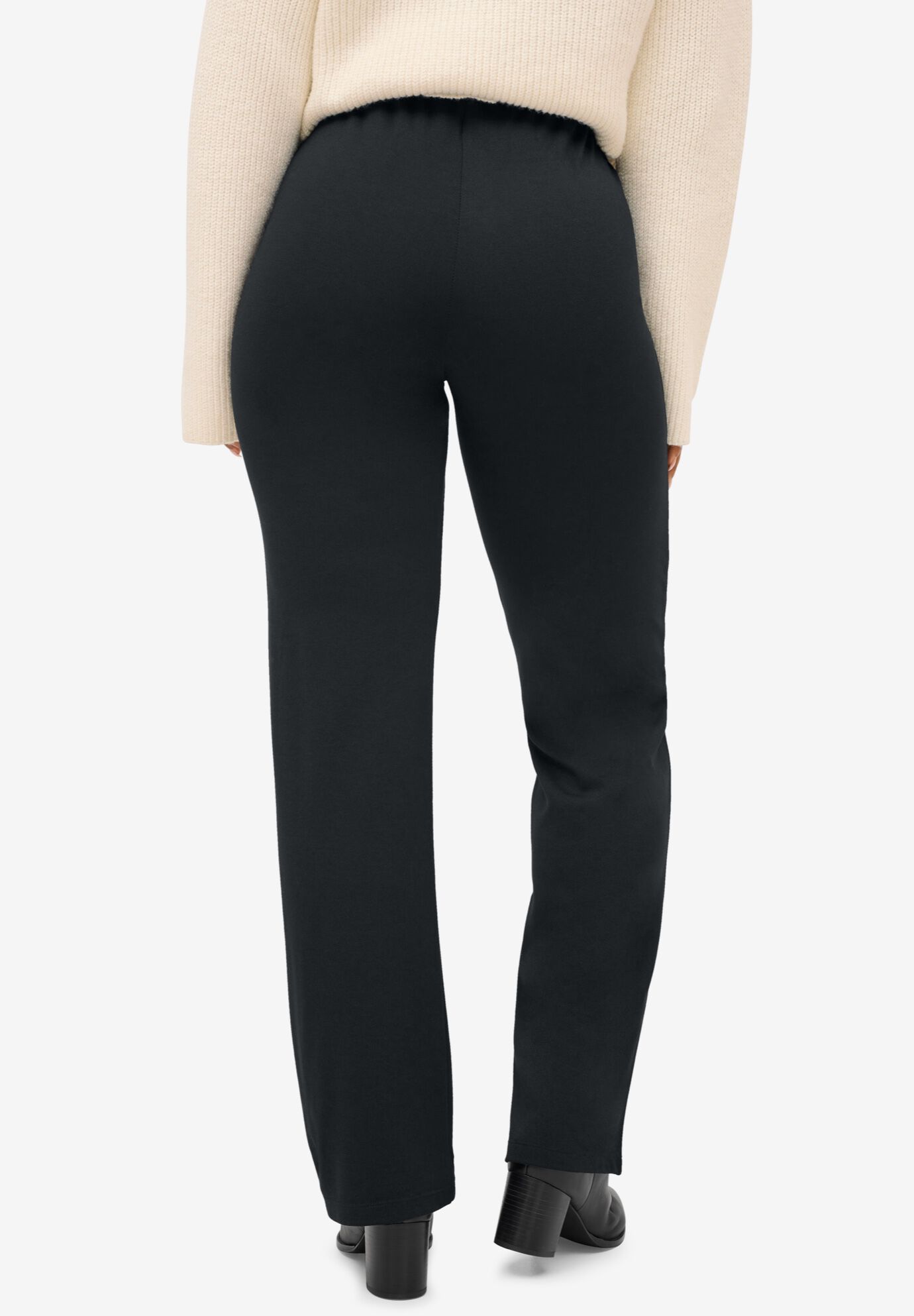 Front-Seam Wide Leg Knit Pant, , on-hover image number 1