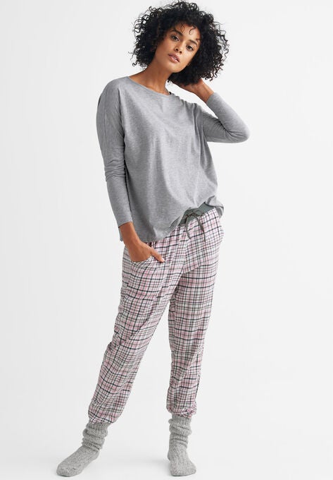 Boxy Sleep Tee, HEATHER GREY, hi-res image number null