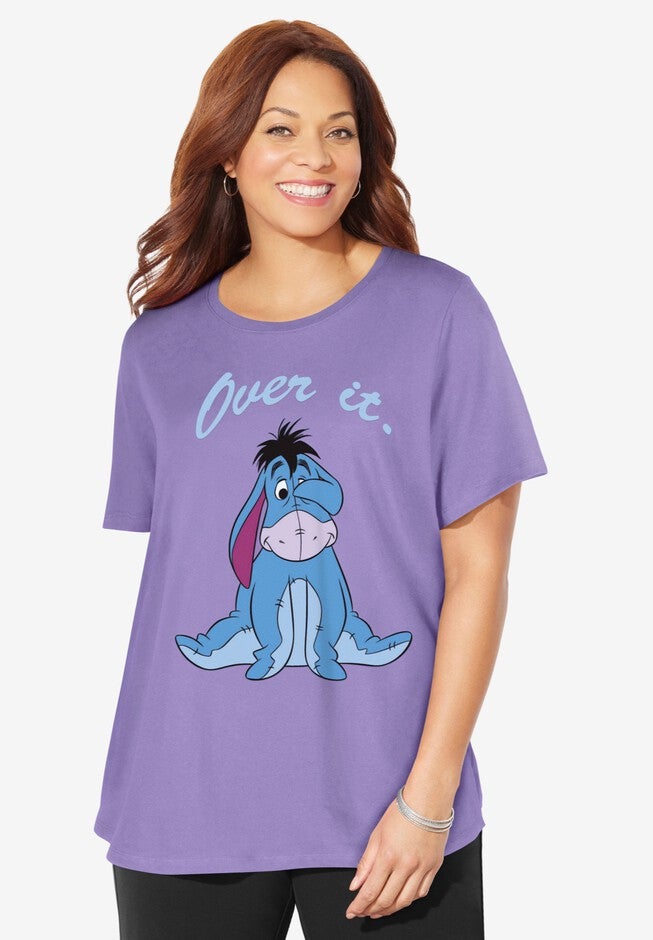 Purple Eeyore Crewneck Tee, PURPLE EEYORE, hi-res image number 0