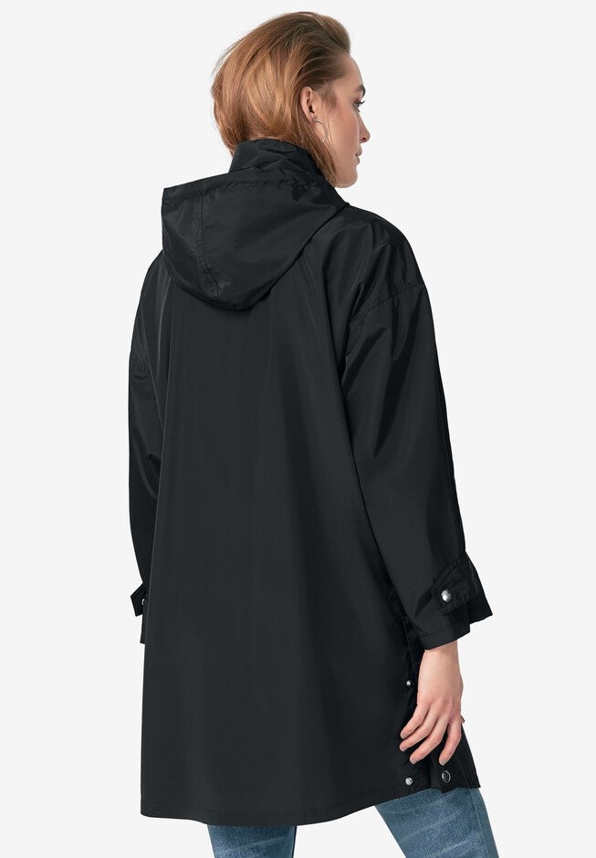 Hooded A-Line Raincoat, , on-hover image number null