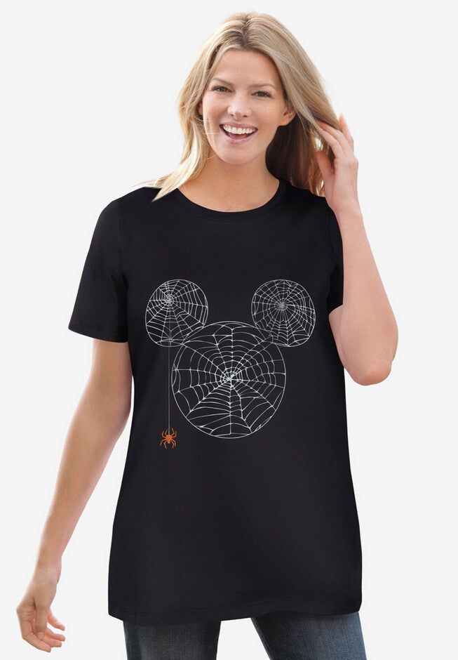 Disney Short Sleeve Crew Tee Black Halloween Mickey, BLACK HALLOWEEN MICKEY, hi-res image number null