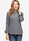 Button Down Shirt, BLACK WHITE GINGHAM, hi-res image number 0