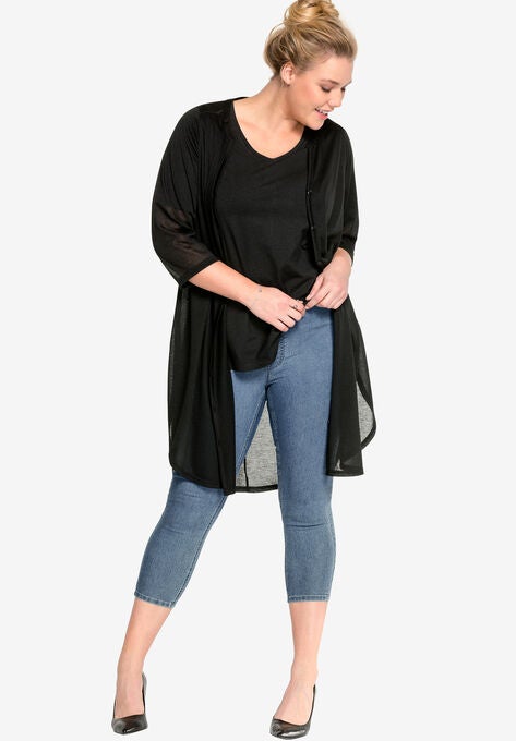 4-Pocket Capri Jegging, LIGHT STONEWASH, hi-res image number null