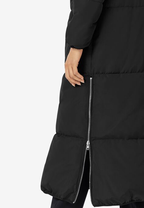 Maxi Side-Zip Puffer, , alternate image number null