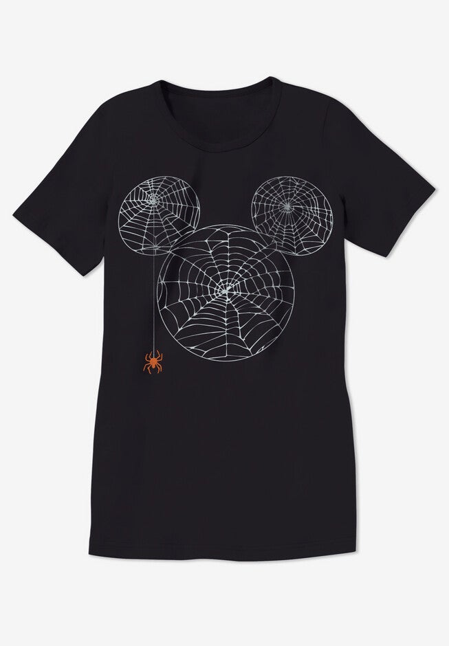 Disney Short Sleeve Crew Tee Black Halloween Mickey, , alternate image number null