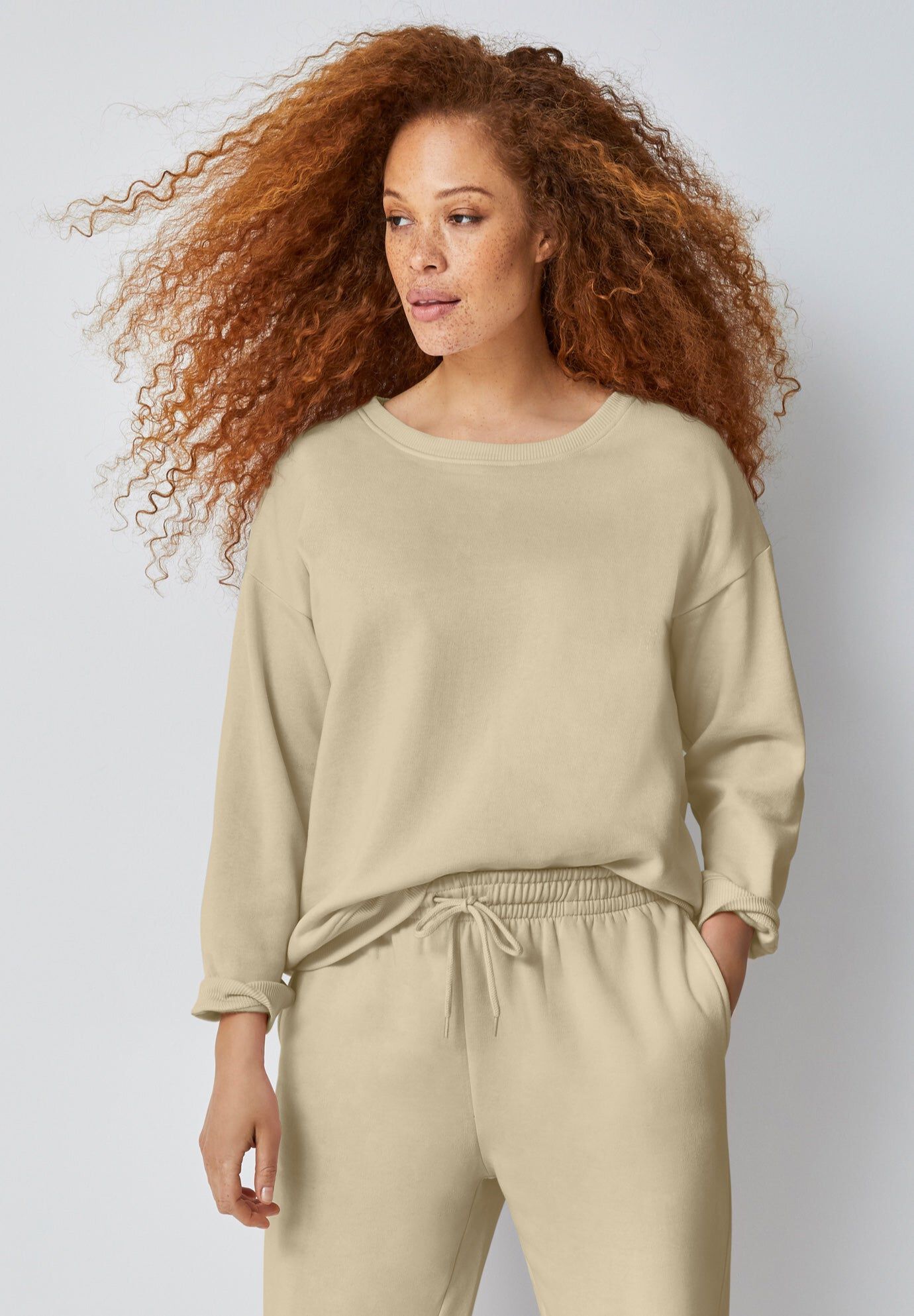 Boxy Fleece Sweatshirt