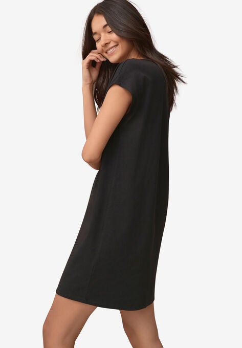 Cap Sleeve Sleep Shirt, , alternate image number null