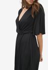 Flutter Sleeve Surplice Romper, , alternate image number null
