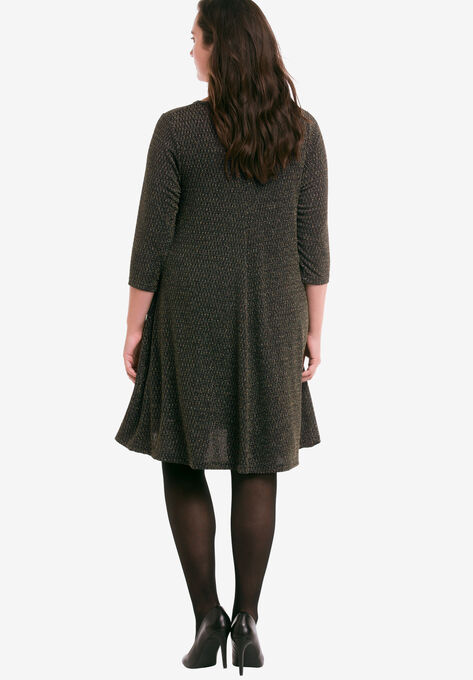 Glitter Knit Dress, , on-hover image number null