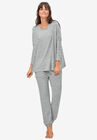Knit Lounge Top, MARLED GREY, hi-res image number null