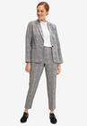 Everyday Blazer, BLACK WHITE PLAID, hi-res image number null