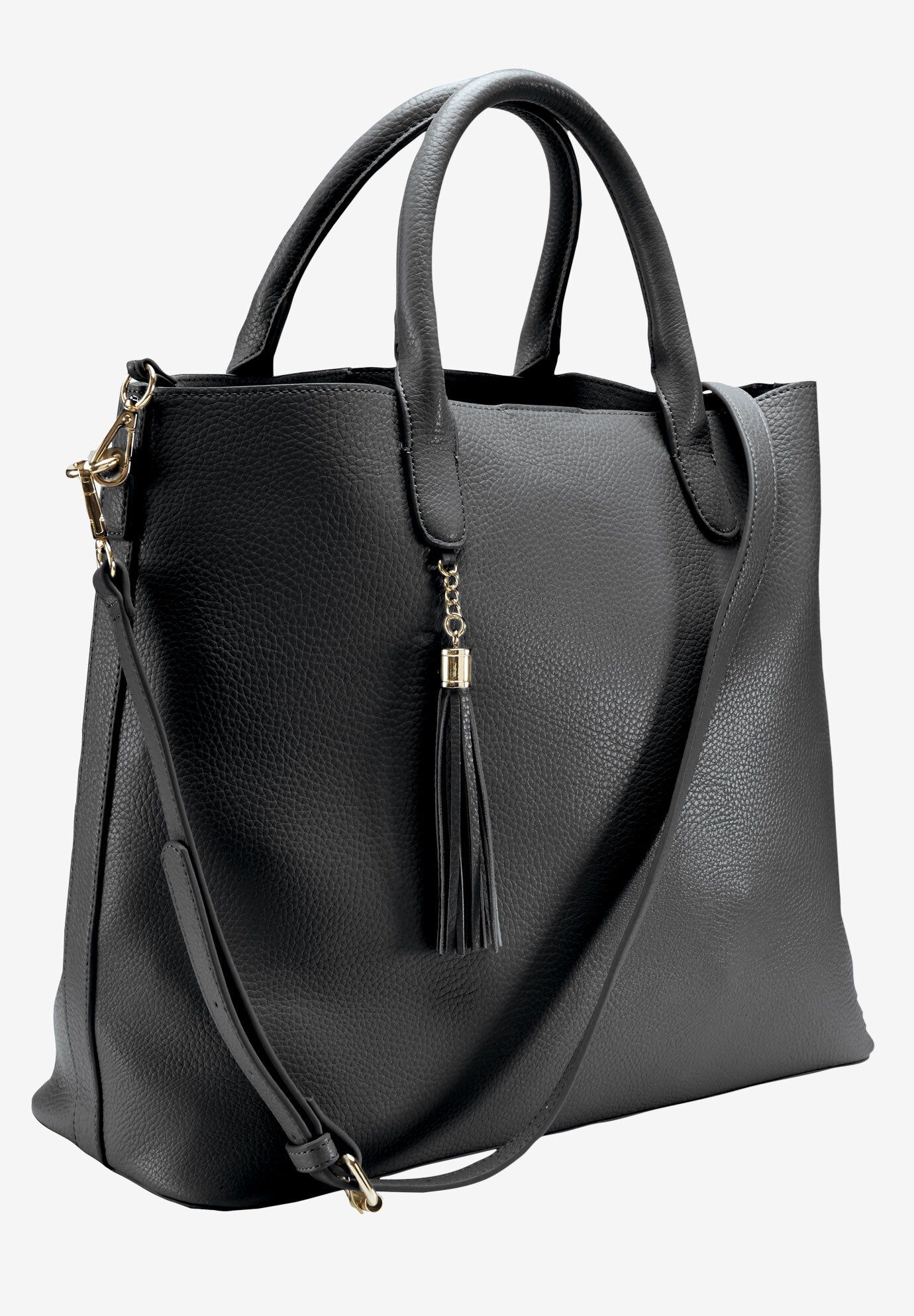Multi-Strap Tote Bag, BLACK, hi-res image number 0