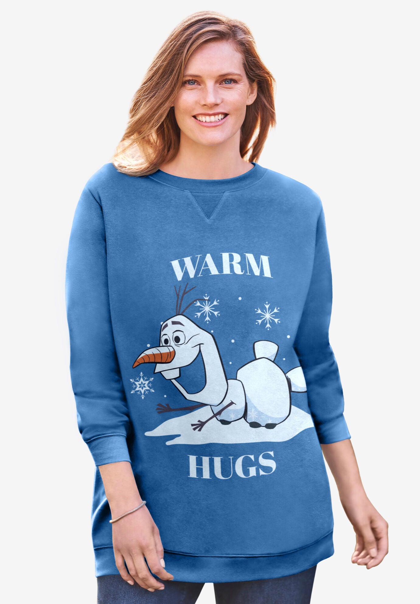 Disney Olaf Warm Hugs Sweatshirt, BLUE OLAF, hi-res image number 0