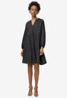 V-Notch Tiered Dress, , alternate image number null