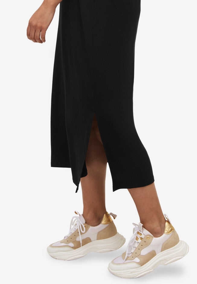 Knit Mock Neck Dress, , alternate image number 2